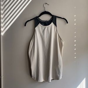 North Face Grey + Off White Mntn Athletic Tank